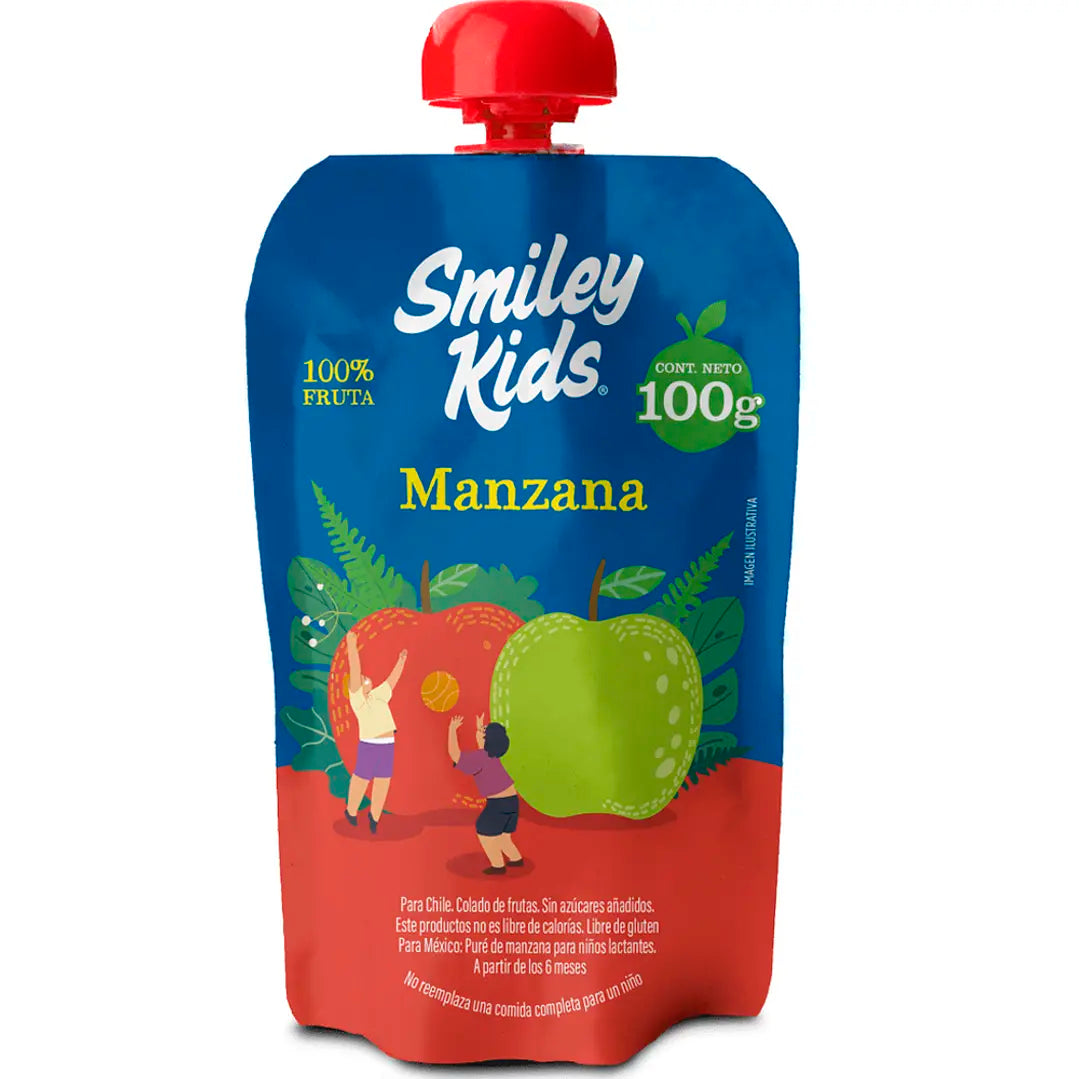 Compota Manzana Línea convencional Smiley Kids
