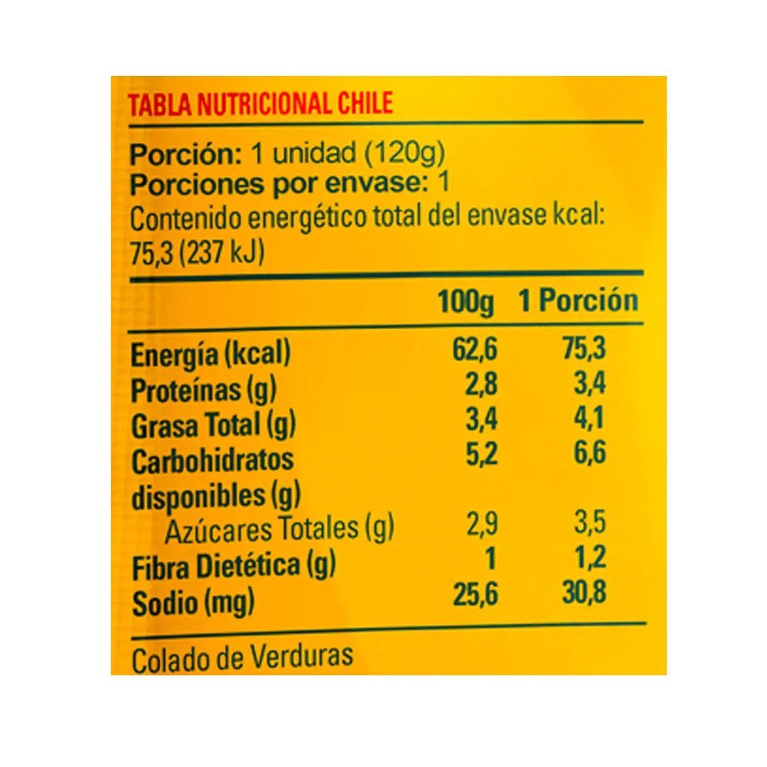 Colado Verdura, Carne y Arroz