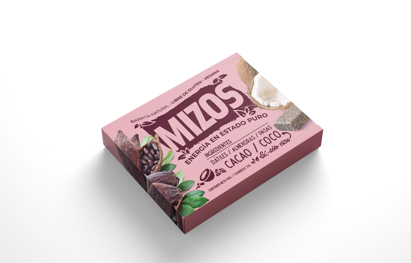 Barrita Natural Mizos sabor Cacao Coco