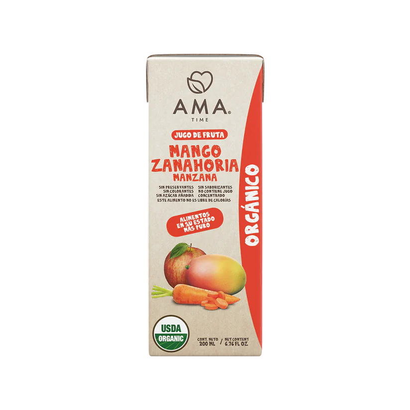 Jugo Manzana Mango Zanahoria Orgánico 200 cc