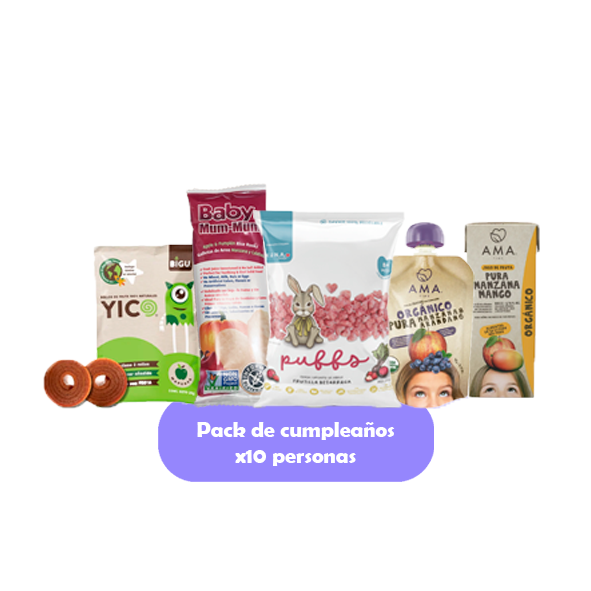 Pack de cumpleaños para 10 personas