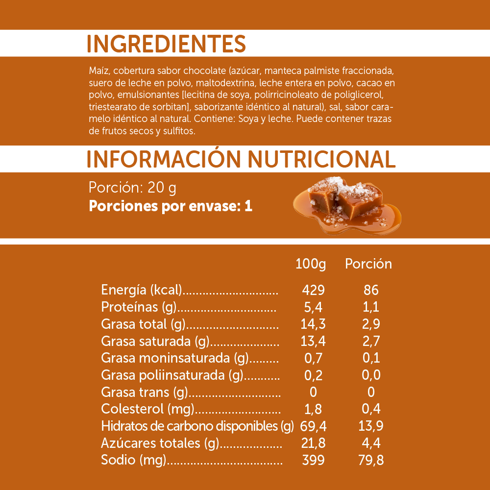 Galletas Mizos Maíz Caramelo - 20 GR