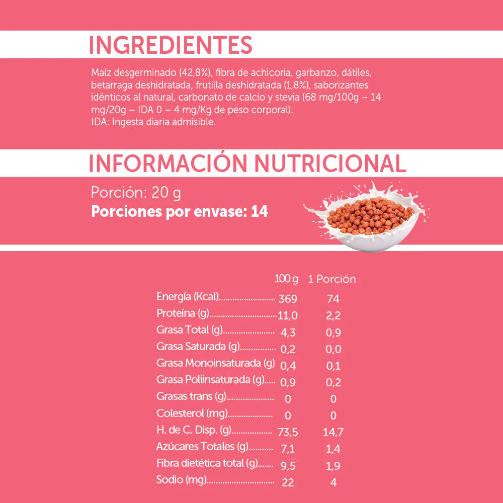 CEREAL MIZOS FRUTILLA 280 GR