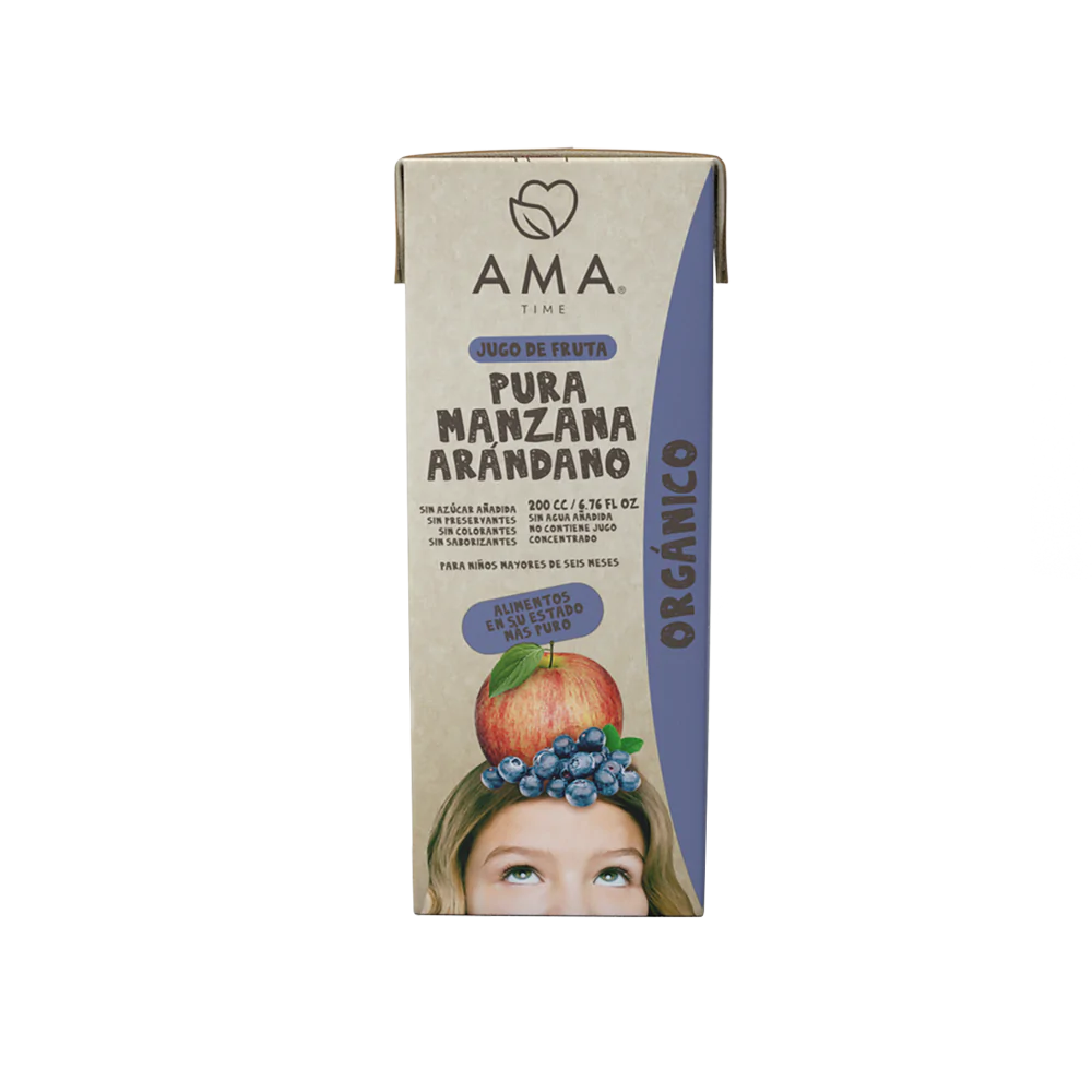 Jugo Ama pura manzana arándano 200 cc