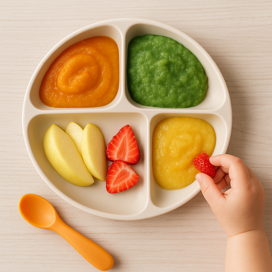 Colores en el plato: una dieta variada desde el inicio