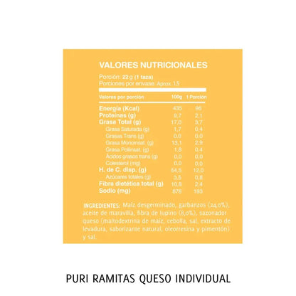 Ramitas Puri Queso 22 g