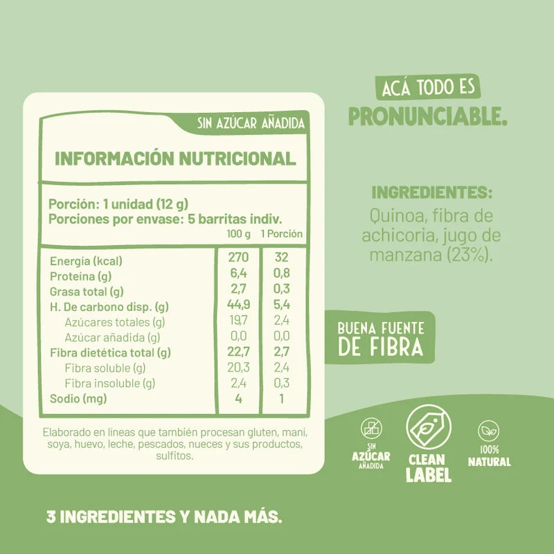 Barrita Cereal Manzana Underfive