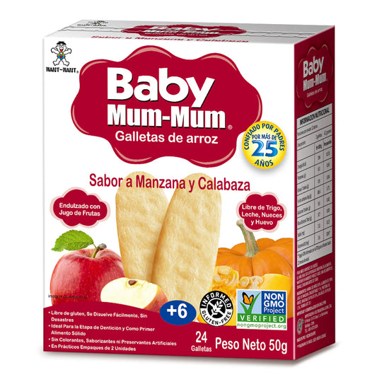 Galletas Baby Mum-Mum sabor manzana y zapallo