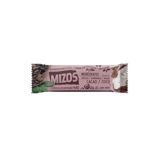 Barrita Natural Mizos sabor Cacao Coco