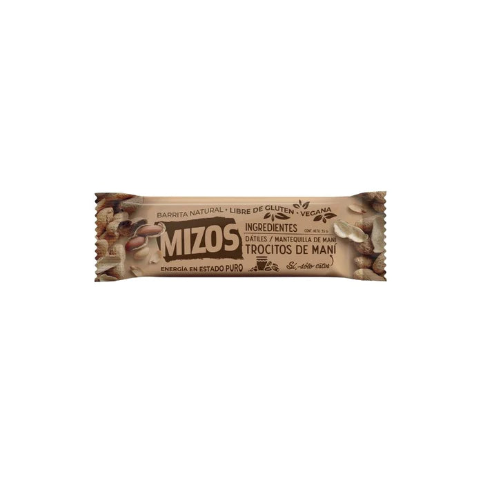 Barrita Natural Mizos sabor Mantequilla de Maní