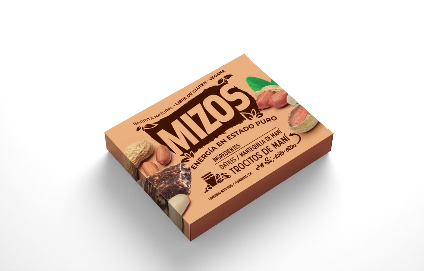 Barrita Natural Mizos sabor Mantequilla de Maní