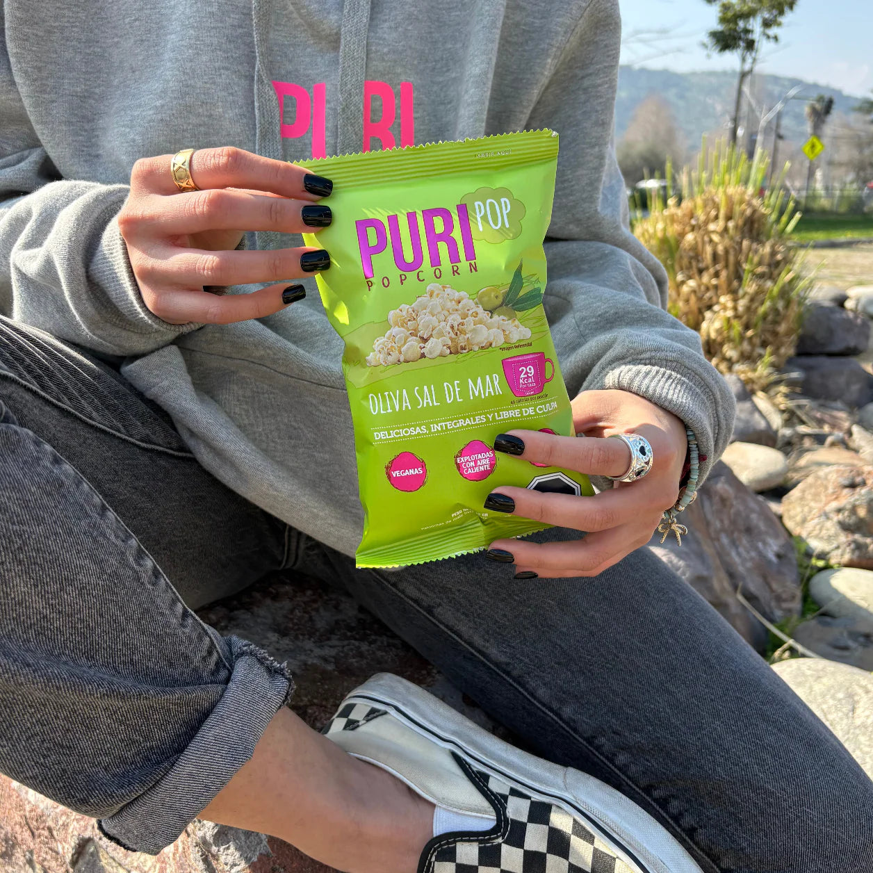 Popcorn Puripop Oliva Sal de Mar 12 g