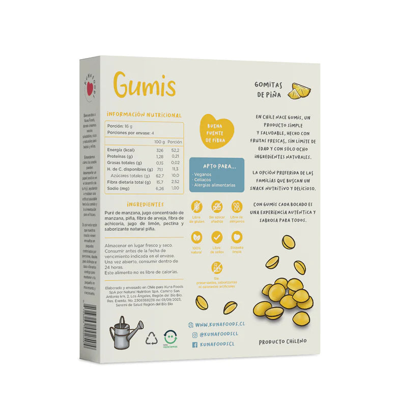 Pack 4 Unidades Gumis Piña