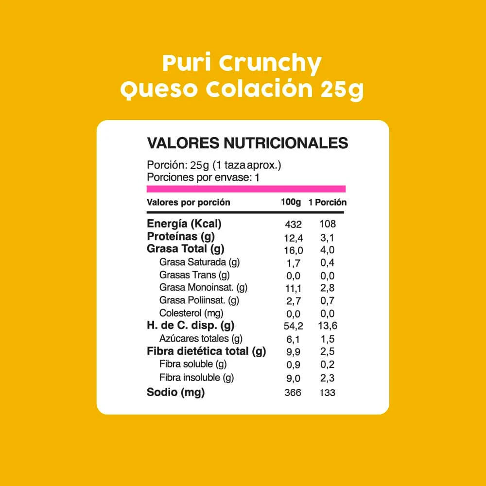 Puri Crunchys Queso Colación