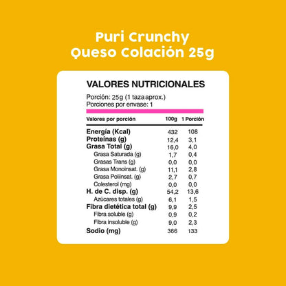 Puri Crunchys Queso Colación