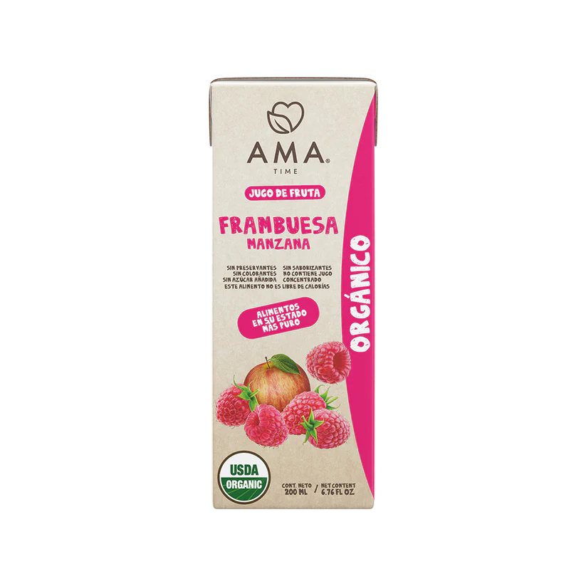 Jugo Manzana Frambuesa Orgánico 200 cc