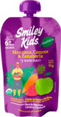 Compota orgánica esencial Smiley Kids sabor manzana, camote y zanahoria