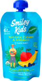 Compota orgánica esencial Smiley Kids sabor manzana, plátano y arándano