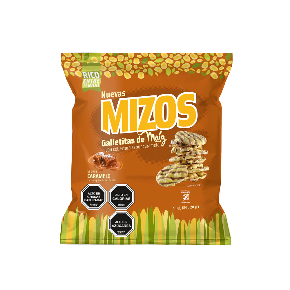 Galletas Mizos Maíz Caramelo - 20 GR