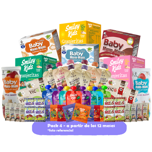 Pack 4 Snacks Saludables sobre 12 meses