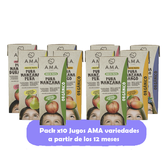 Pack x10 Jugos AMA Variedades