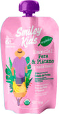 Compota orgánica esencial Smiley Kids sabor pera y plátano