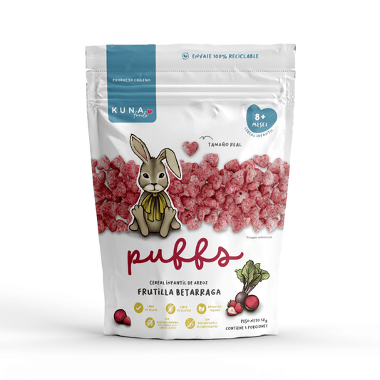 Puff Frutilla Betarraga Familiar 50g Kuna Foods