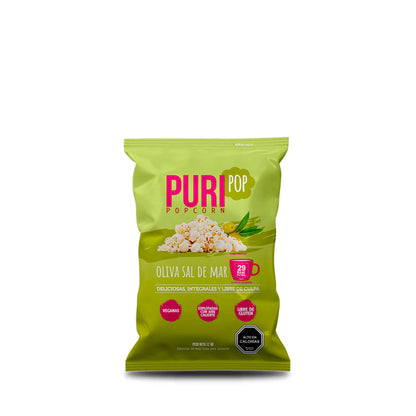 Popcorn Puripop Oliva Sal de Mar 12 g