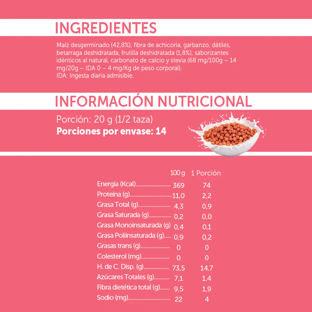 Cereal Mizos Frutilla 20 gr