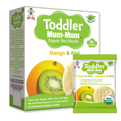 Toddler Mum-Mum Galletas de Arroz con Mango y Kiwi Orgánico