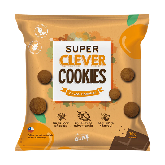 Super Clever Cookies Cacao Naranja