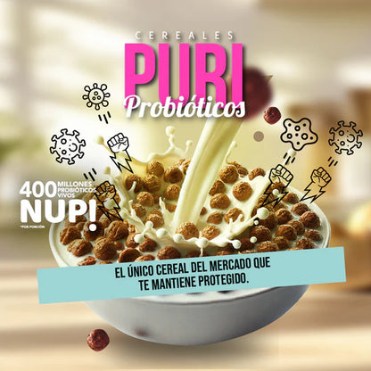 Puri Cereales Choco Pops con 400 millones de Probióticos. 220g