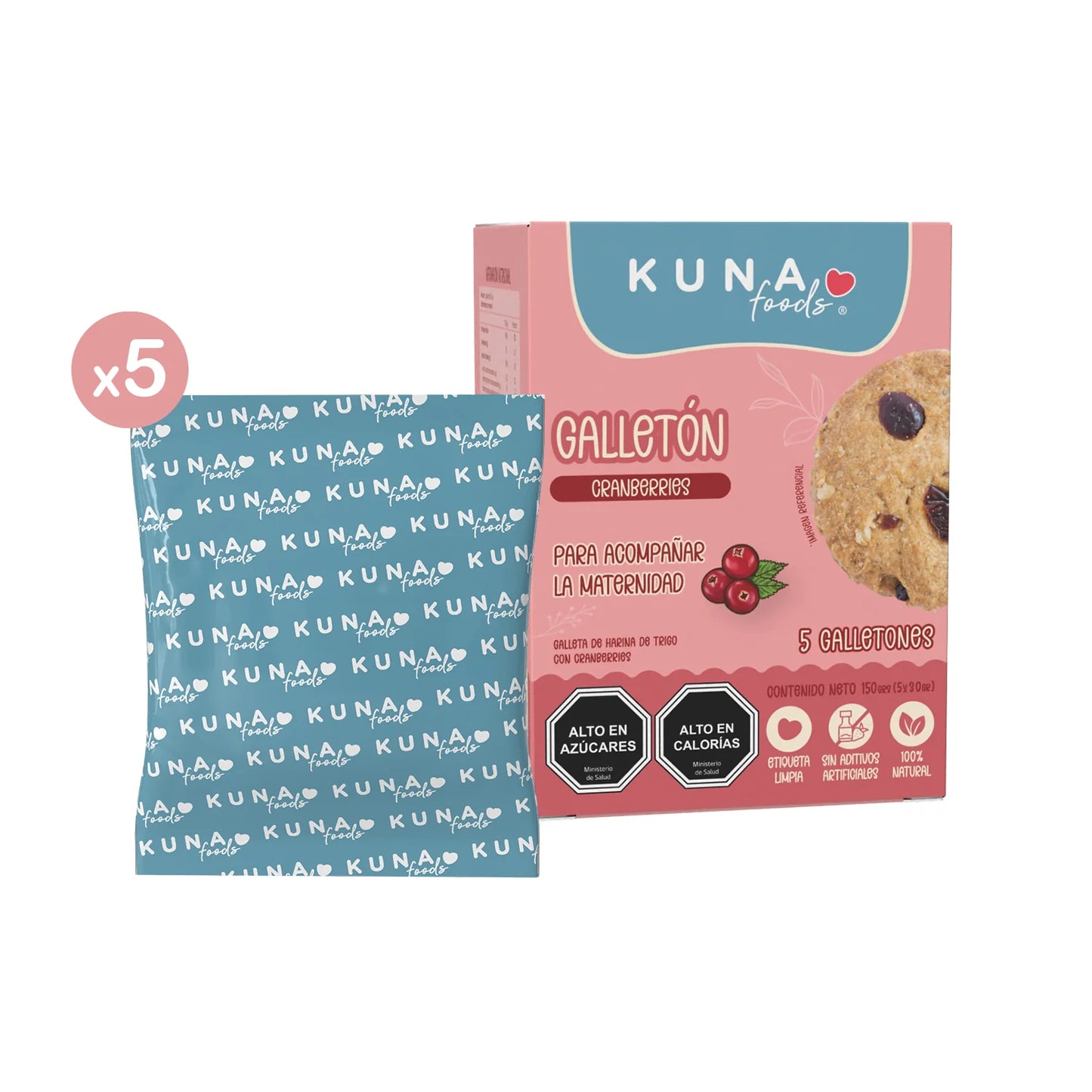 Galletones Maternidad Cranberries Kuna Foods