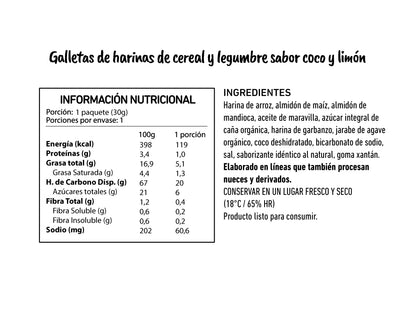 Clever Cookies Mini | Coco Limón 30g