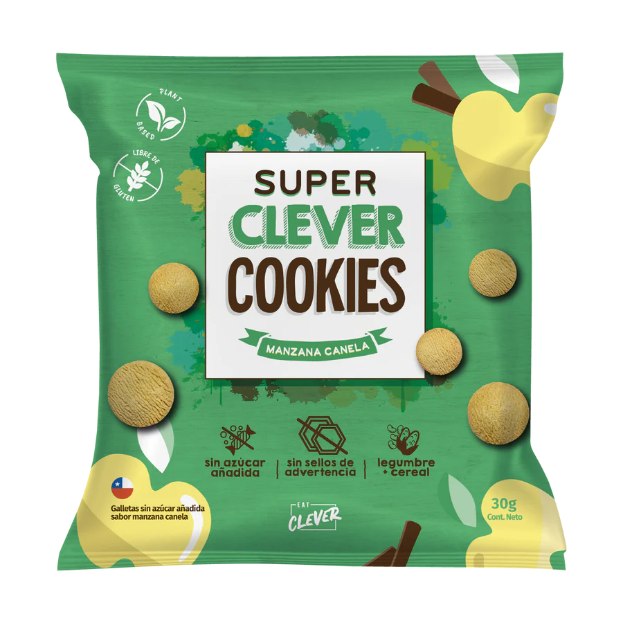 Super Clever Cookies Manzana Canela