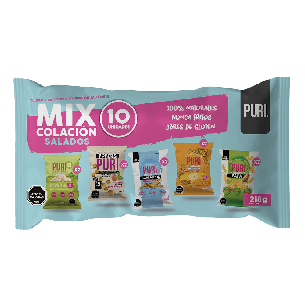 Pack colaciones mix salados 10 UN PURI