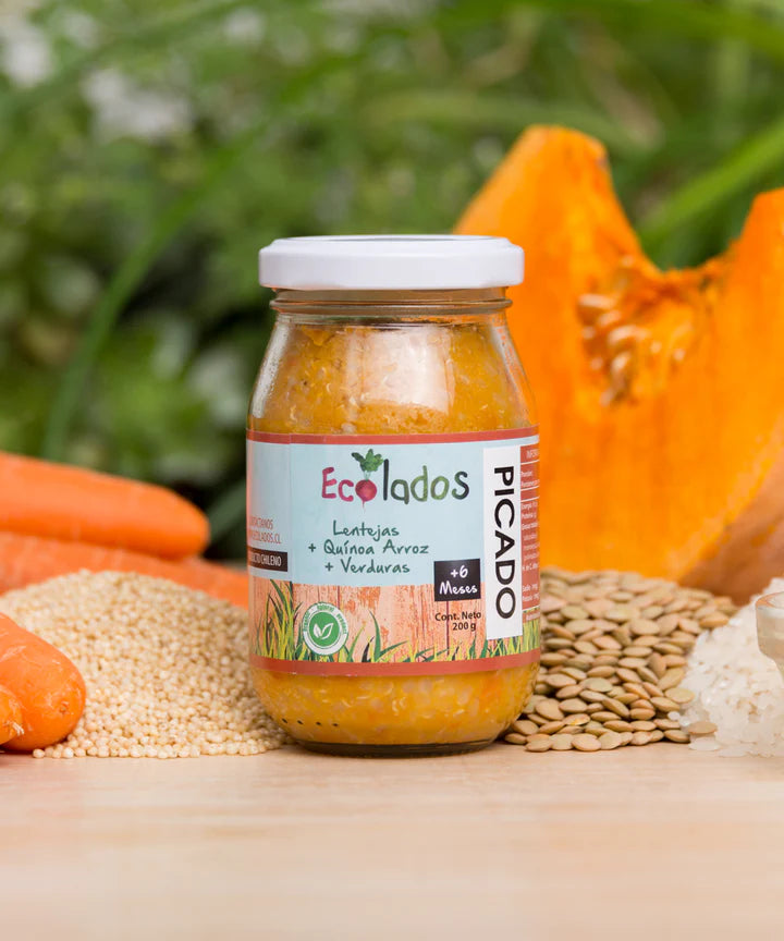 Picado de Lentejas, Quínoa, Arroz y Verduras