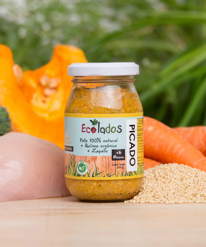 Picado de Pollo 100% natural, quínoa y espinaca