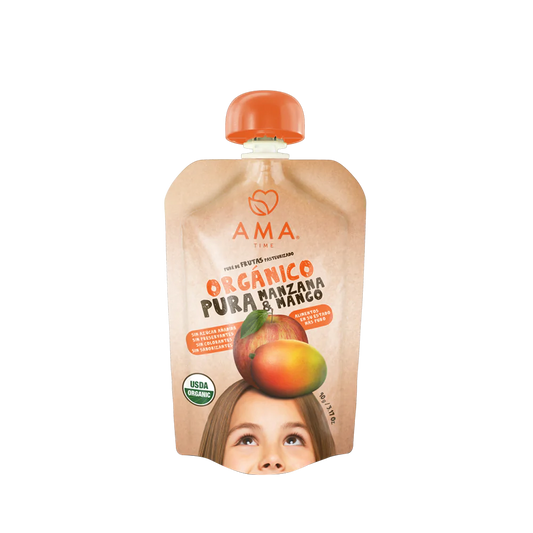 Puré manzana mango orgánico 90 grs
