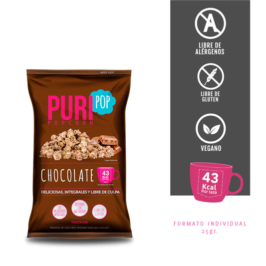 Puripop Popcorn Chocolate Individual