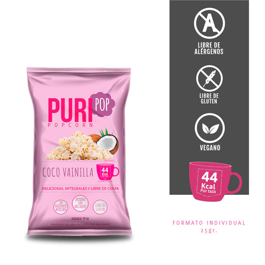 Puripop Popcorn Coco Vainilla Individual